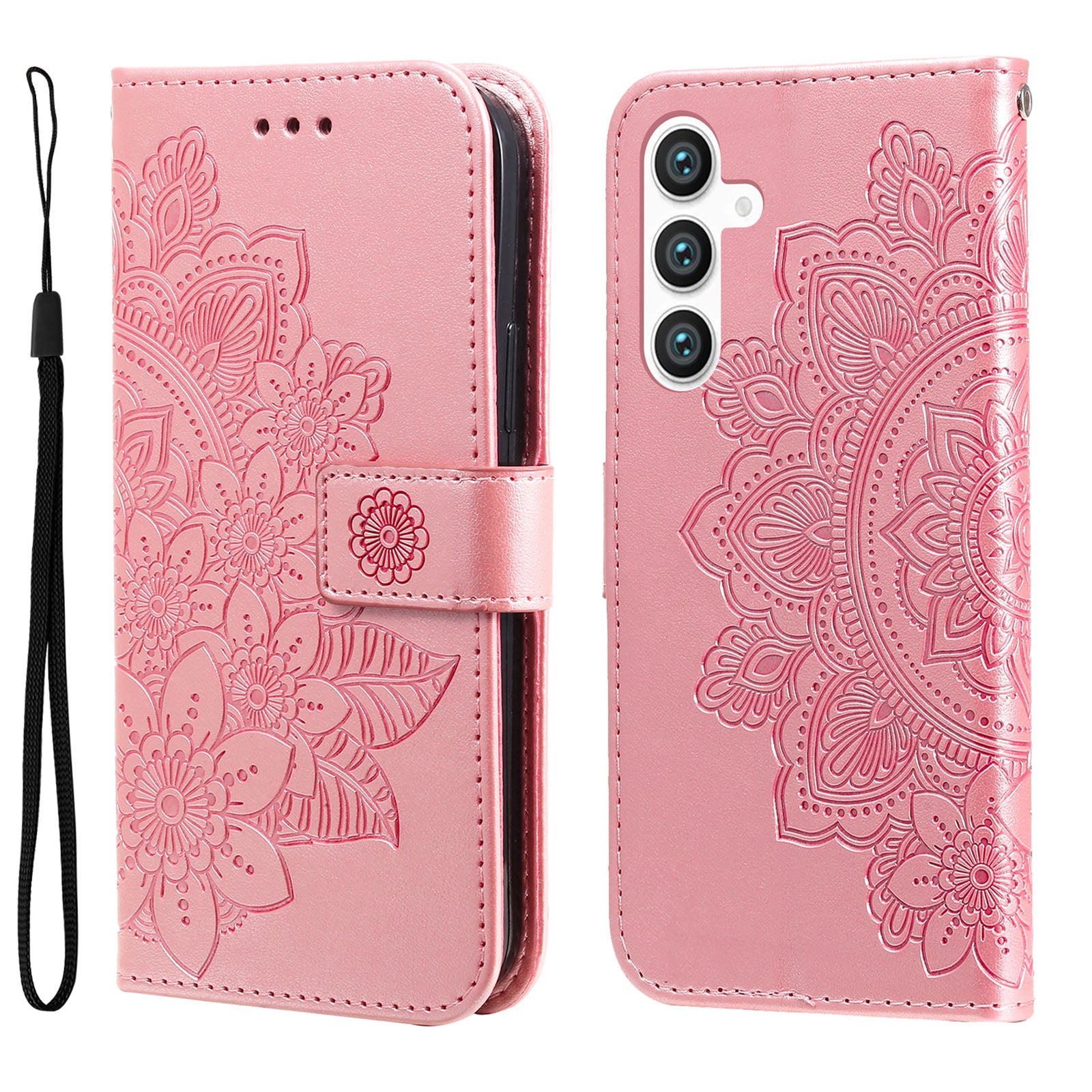 For Samsung Galaxy S23 FE Stand Wallet Imprinted Flower PU Leather Cover Mobile Phone Shell Phone Case For Samsung Galaxy S23 FE Stand Wallet Imprinted Flower PU Leather Cover Mobile Phone Shell Phone Case